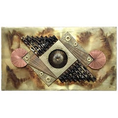 Brutal Mixed Metal Wall Panel