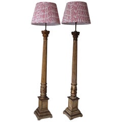 Large Pair of 1960s Spanish Standing Lights