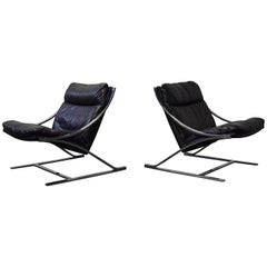 Pair of Paul Tuttle 'Zeta' Lounge Chairs