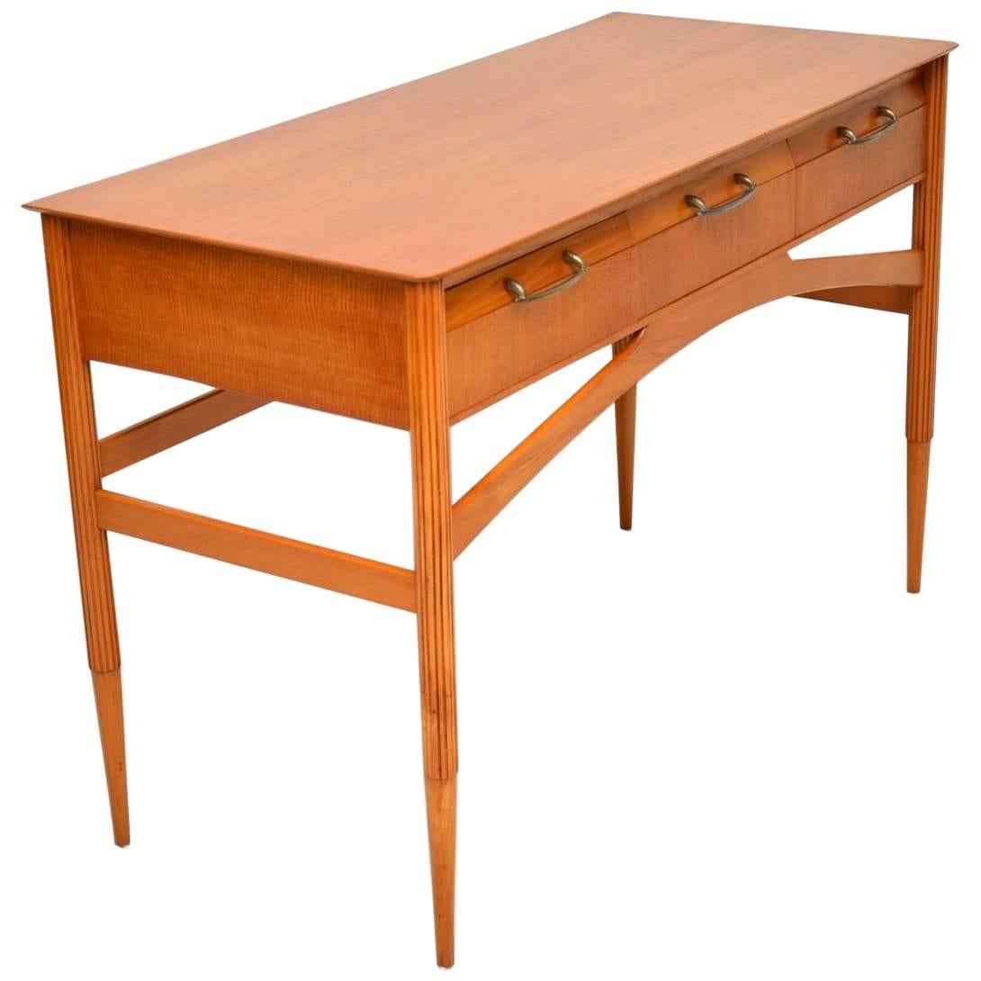 1950s Vintage Satinwood Desk