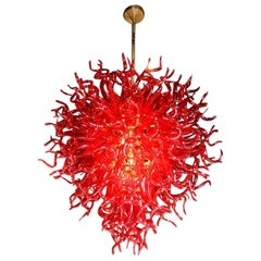 Dale Chihuly Style Murano Glass Chandelier