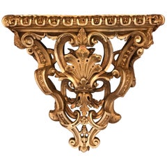 Elaborate Gilt Plaster Wall Shelf Bracket