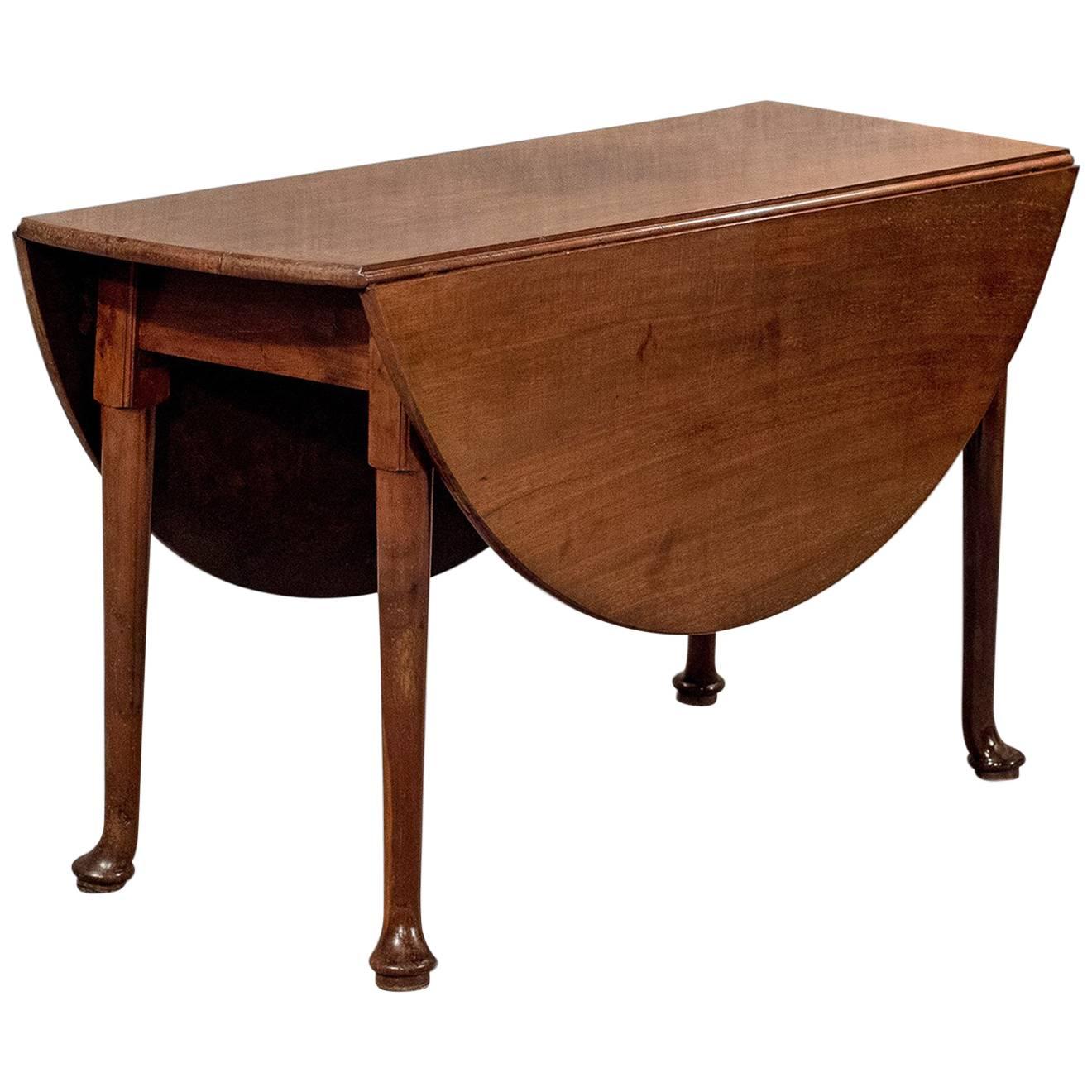 Antique Drop Flap Dining Table, Mahogany, English, Georgian, circa 1800