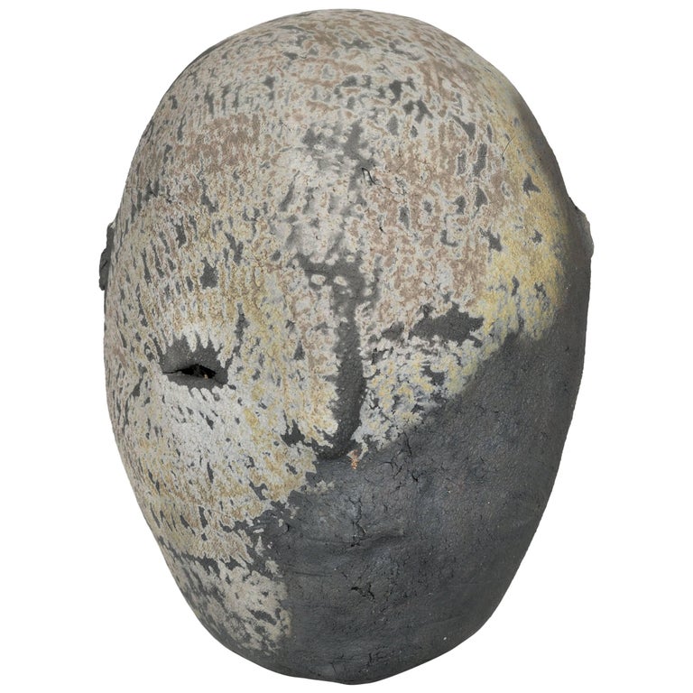 1970s Abstract Ceramic Head Sculpture at 1stDibs