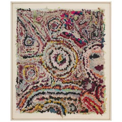 Title Square Zindekh Multicolors Tapestry  Boucherouite Inspiration