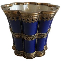 Tasse Margrethe Royal Copenhagen Lg avec monture en argent sterling par A Michelsen