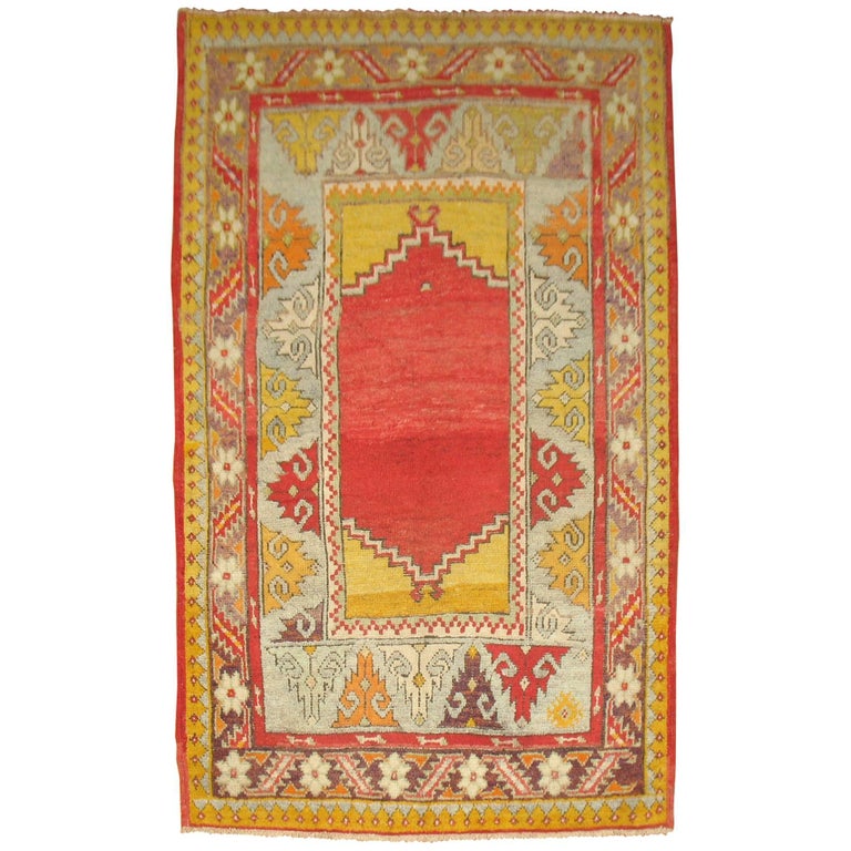 Vintage Turkish Oushak Rug For Sale at 1stDibs