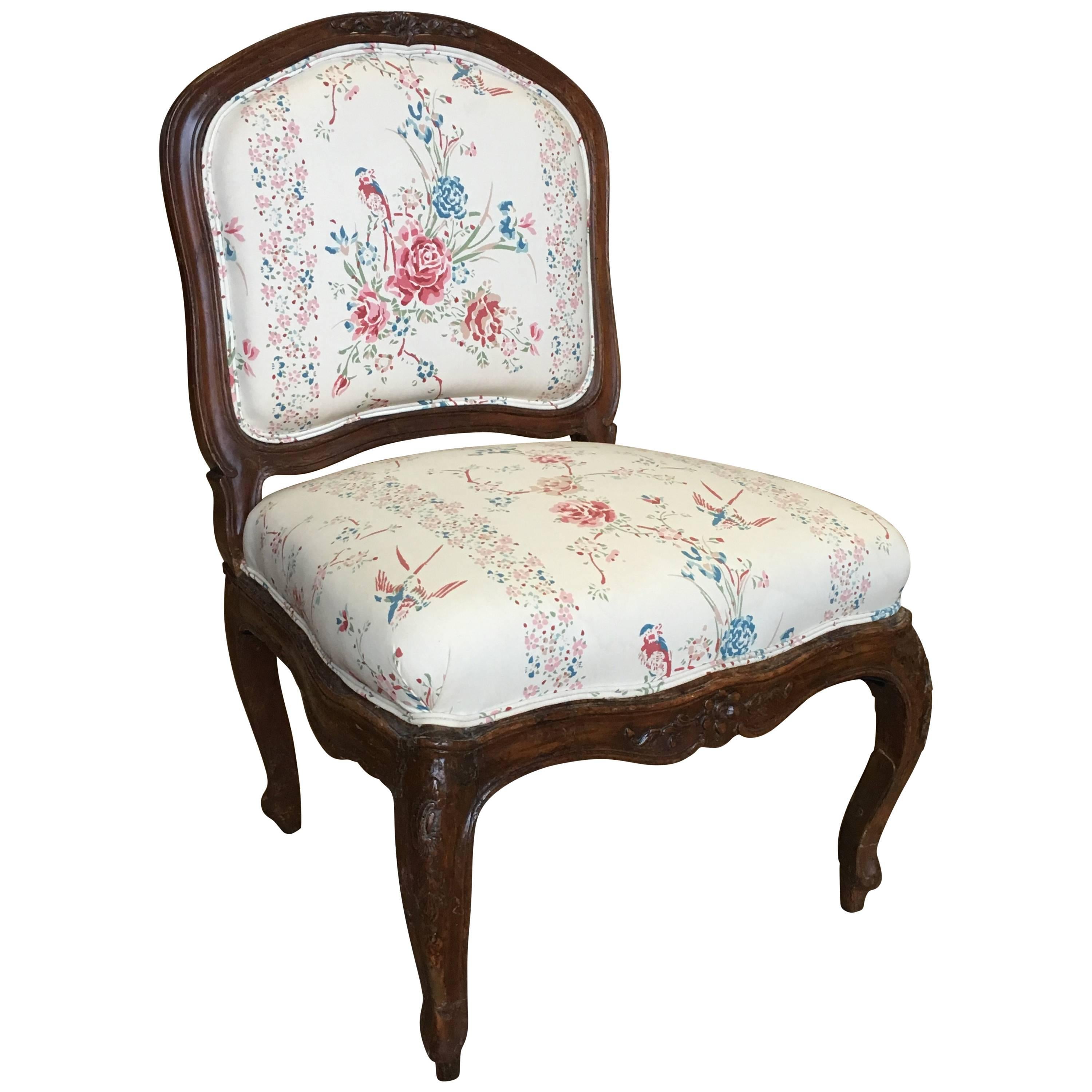 French Louis XV Period Slipper Chair