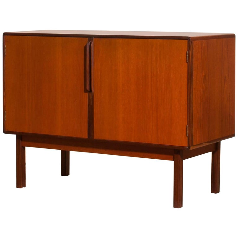 1960s, Teak and Palisander Small Sideboard by Asko Finland For Sale at 1stDibs