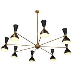 Gigantic Stilnovo Style Chandelier