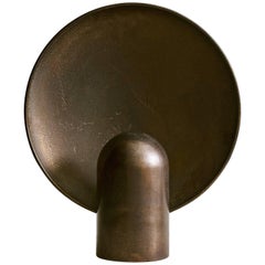 Blackened Bronze Sconce Table Lamp by Henry Wilson