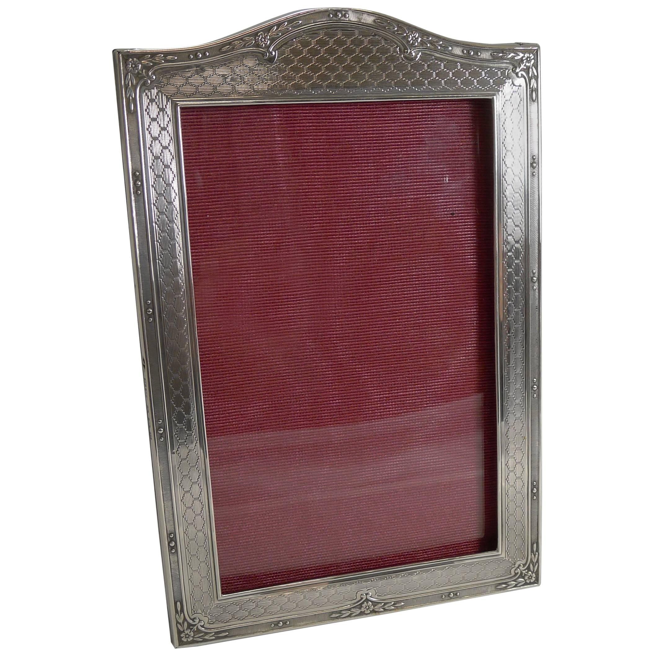 English Sterling Silver Photograph Frame, 1926