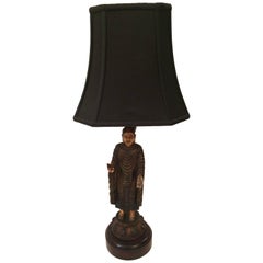 Sculptural Thai Buddha Table Lamp