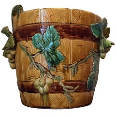 19th Century Planter with Vignes Decoration, Choisy-le-Roi