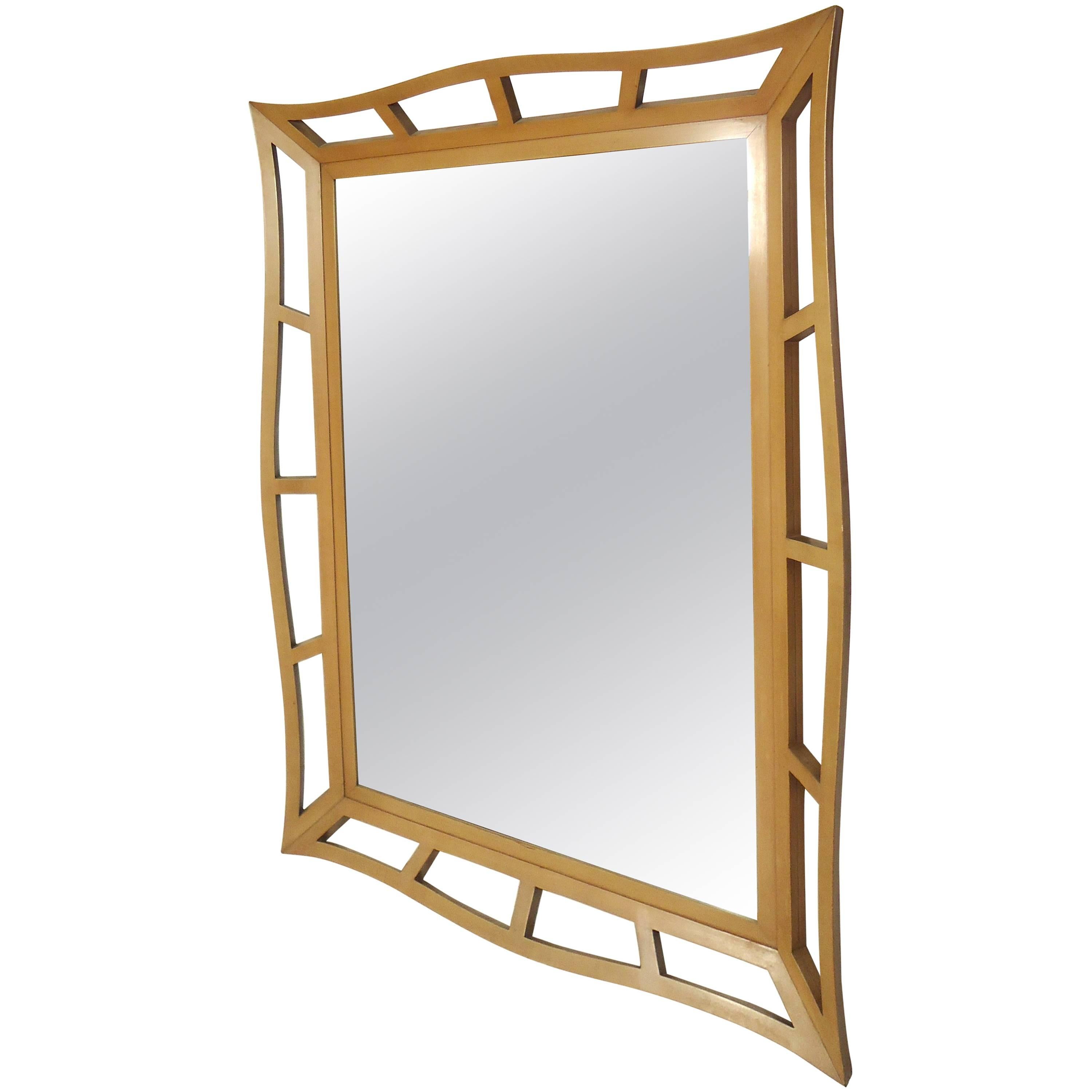 Midcentury Style Wall Mirror For Sale