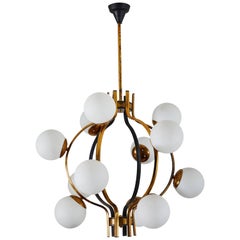 Twelve Globe Chandelier by Stilnovo