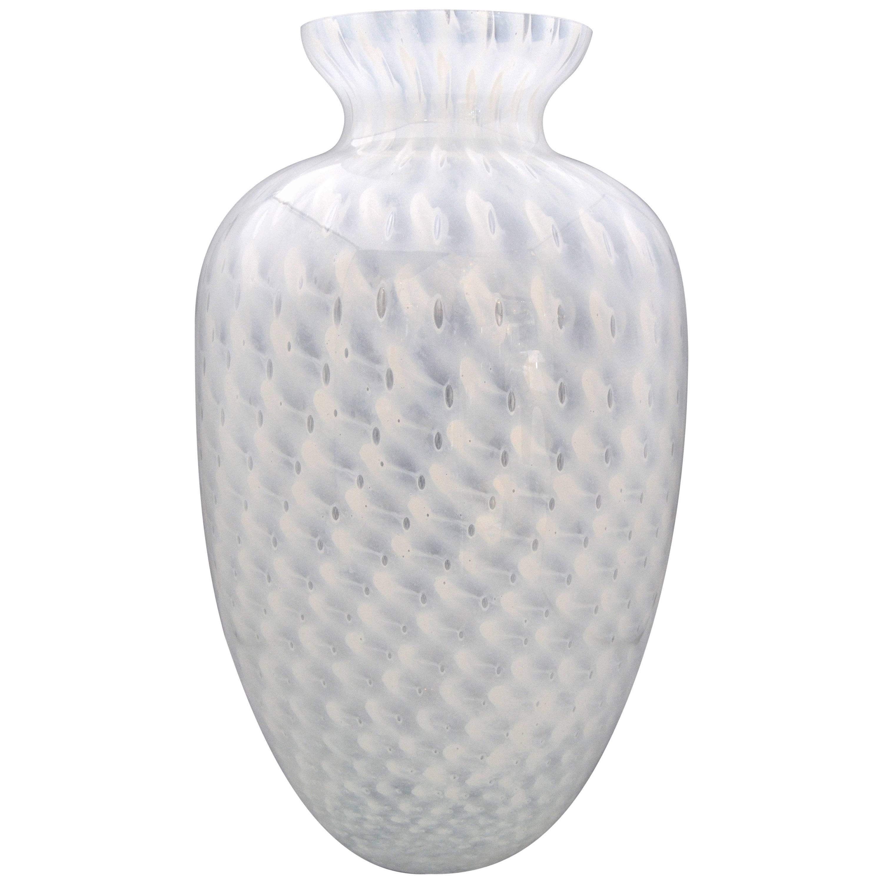 Handblown Italian Murano Art Glass Vase 