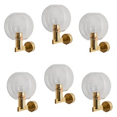 Six Sconces by Hans-Agne Jakobsson