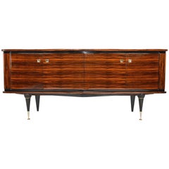 Credenza Art Deco francese in Macassar