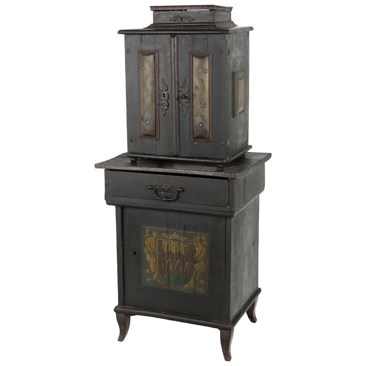 Late 19th Century Austrian Hand-Painted Cabinet