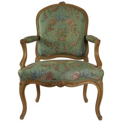 Antique François-Noël Geny, a Fine French Louis XV Period Fauteuil à la Reine