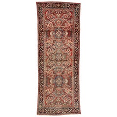 Tapis de couloir persan Mahal vintage, tapis de couloir traditionnel