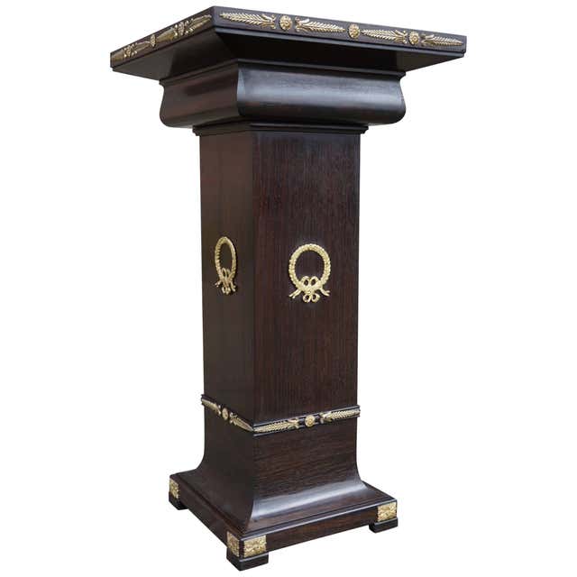 Classical Style and Hand-Painted Antique Wooden Display Stand Column ...