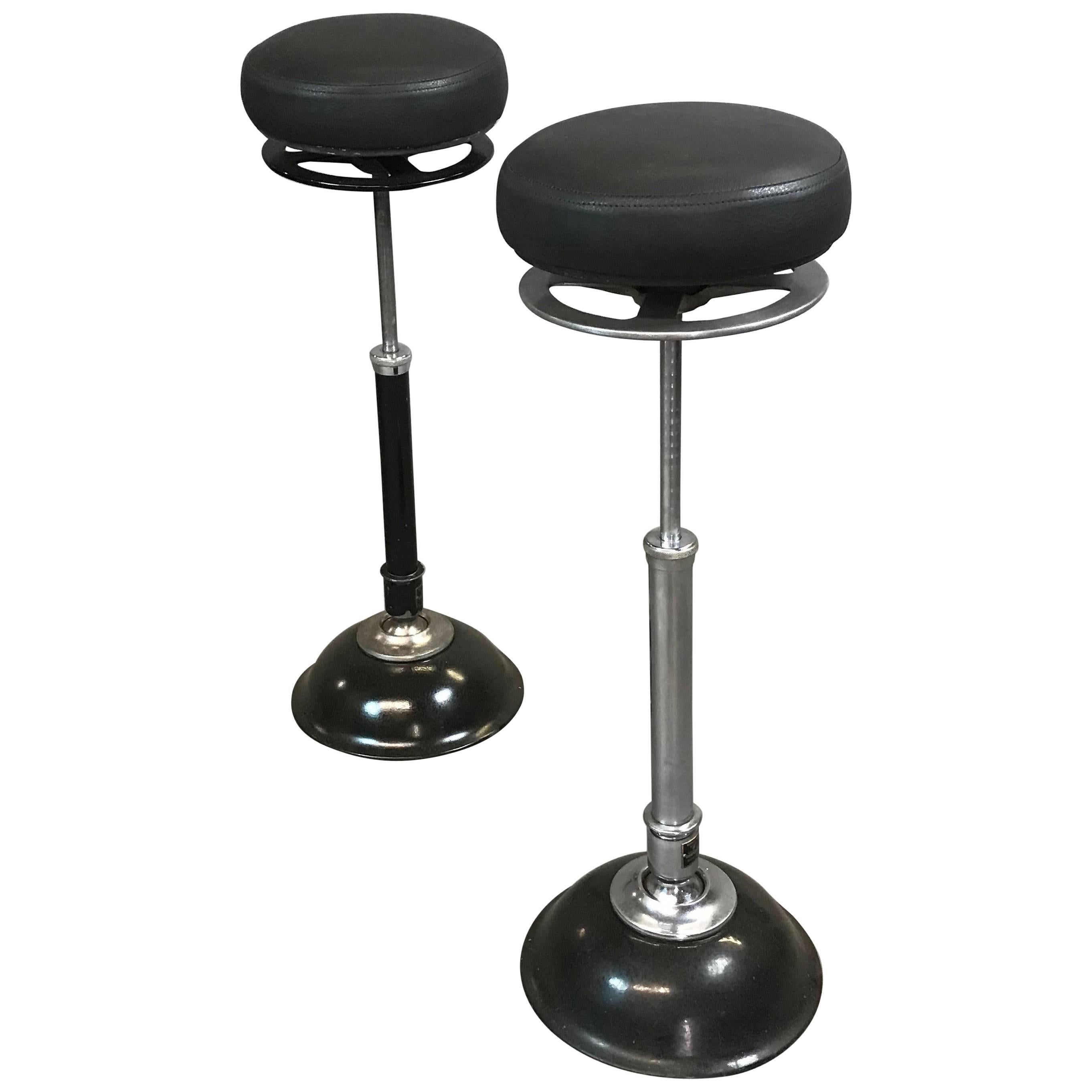 Industrial Adjustable Articulating Leather Medical Stool