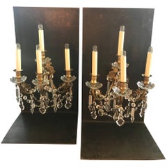 Pair of French Antique Girandoles Sconces