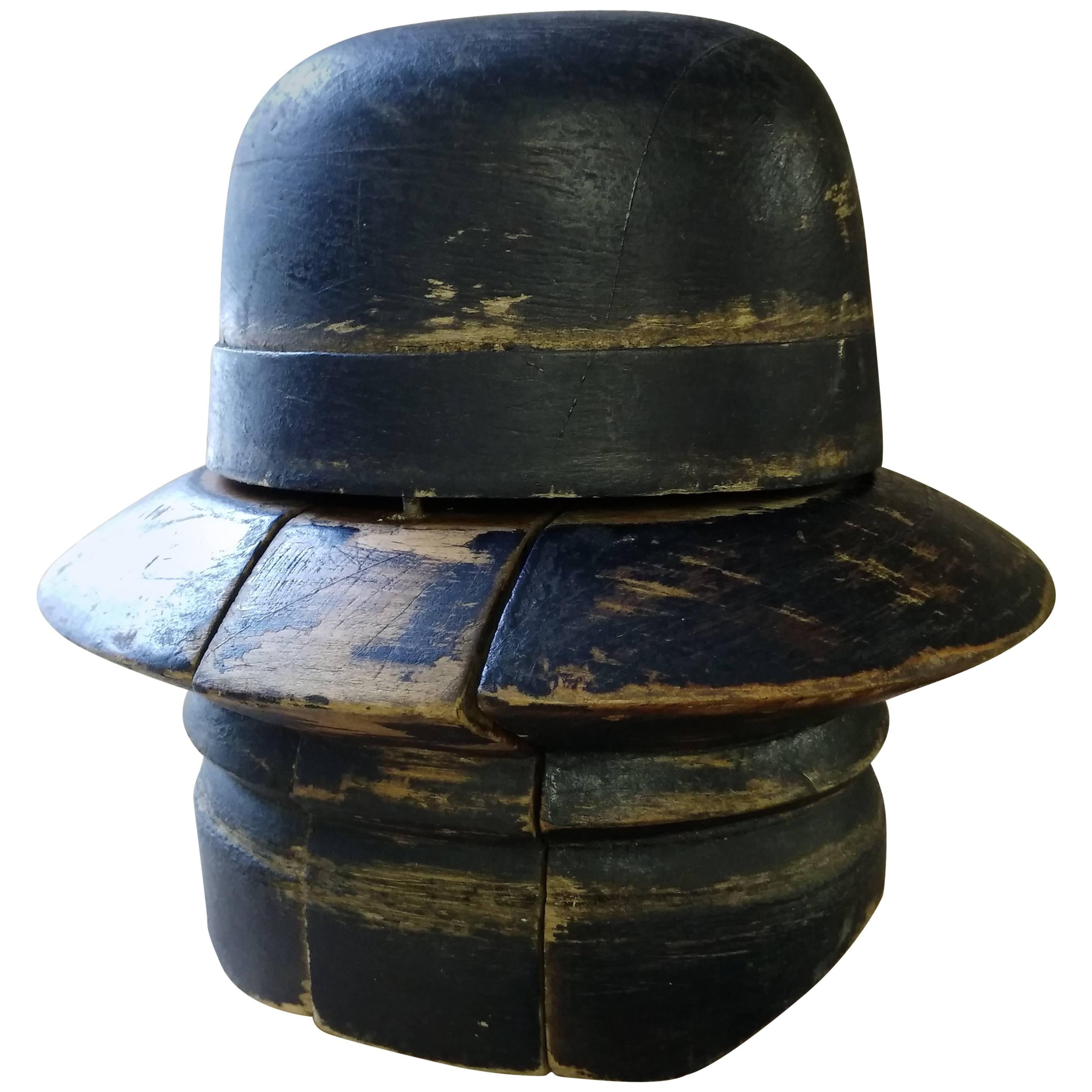 Milliners Wooden Hat Mold, 19th Century