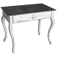 Antique French Single Drawer Table