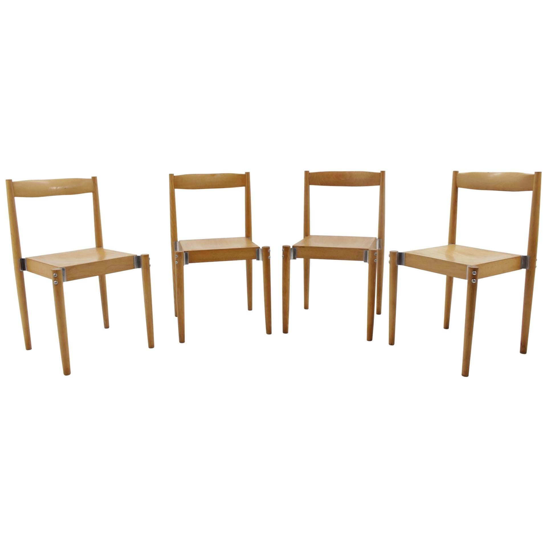 Set of Four Miroslav Navrátil Chairs, Publicated For Sale