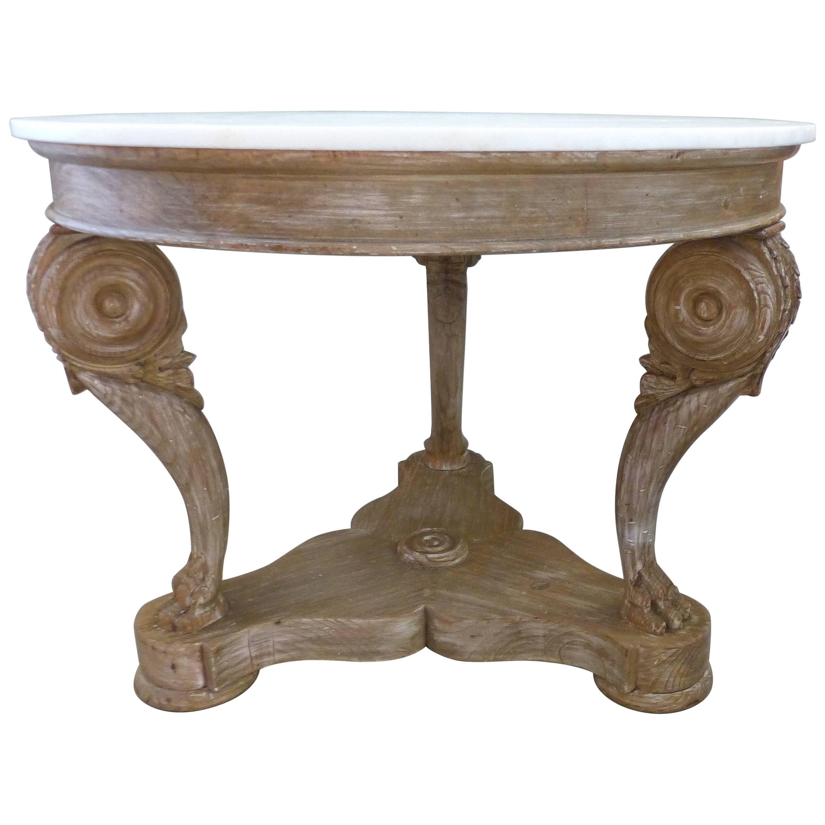 William Switzer 'Vancouver, B.C. Hand-Crafted Marbletop Center Table
