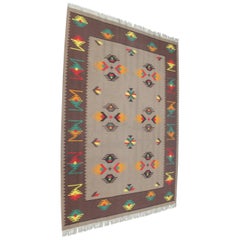 Big Indian Style Kilim Rug or Carpet