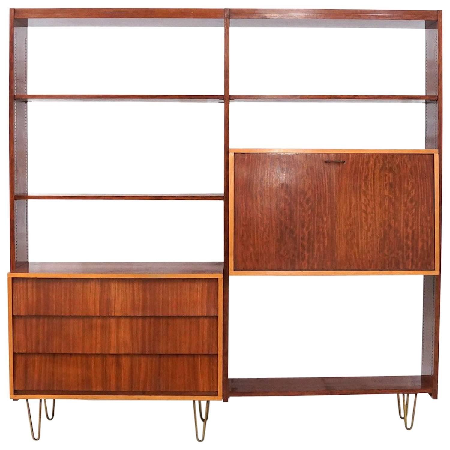 Ultra Rare Alfred Hendrickx Wall Unit 1950s for Belform For Sale