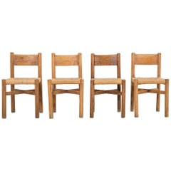 Set of Méribel Chairs by Charlotte Perriand for Georges Blachon