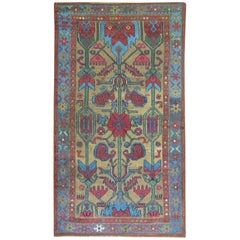 Antique Persian Kurd Serab Rug with Camel Background