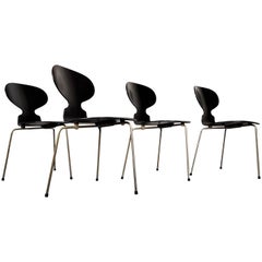 Early Model 3100 'Ant' Chairs by Arne Jacobsen for Fritz Hansen Designed in 1952