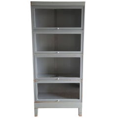 Retro US Government Metal Barrister Bookcase