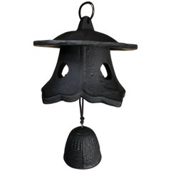 Used Japanese Old Lantern Wind Chime