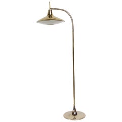 Laurel Gooseneck Floor Lamp in Brass