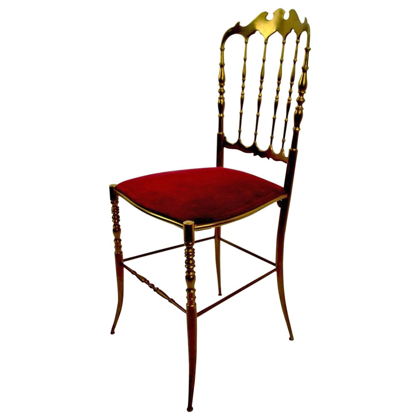 Brass Chair by Charivari For Sale