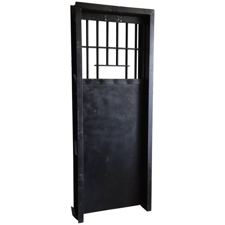1920s Heavy Steel Prison Door at 1stdibs