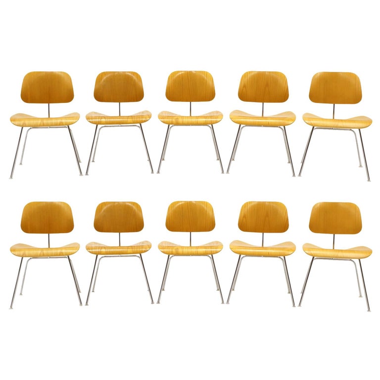 Eames Dining Or Conference Room Chairs Dcms Set Of Ten For