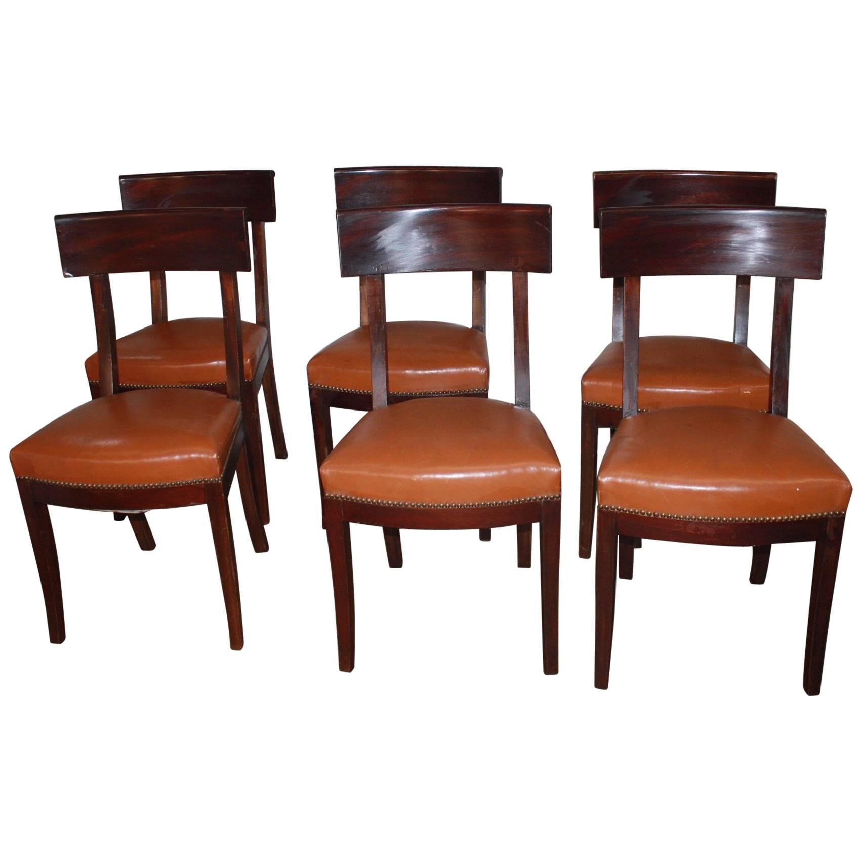 Beautiful Set of French Directoire Chairs