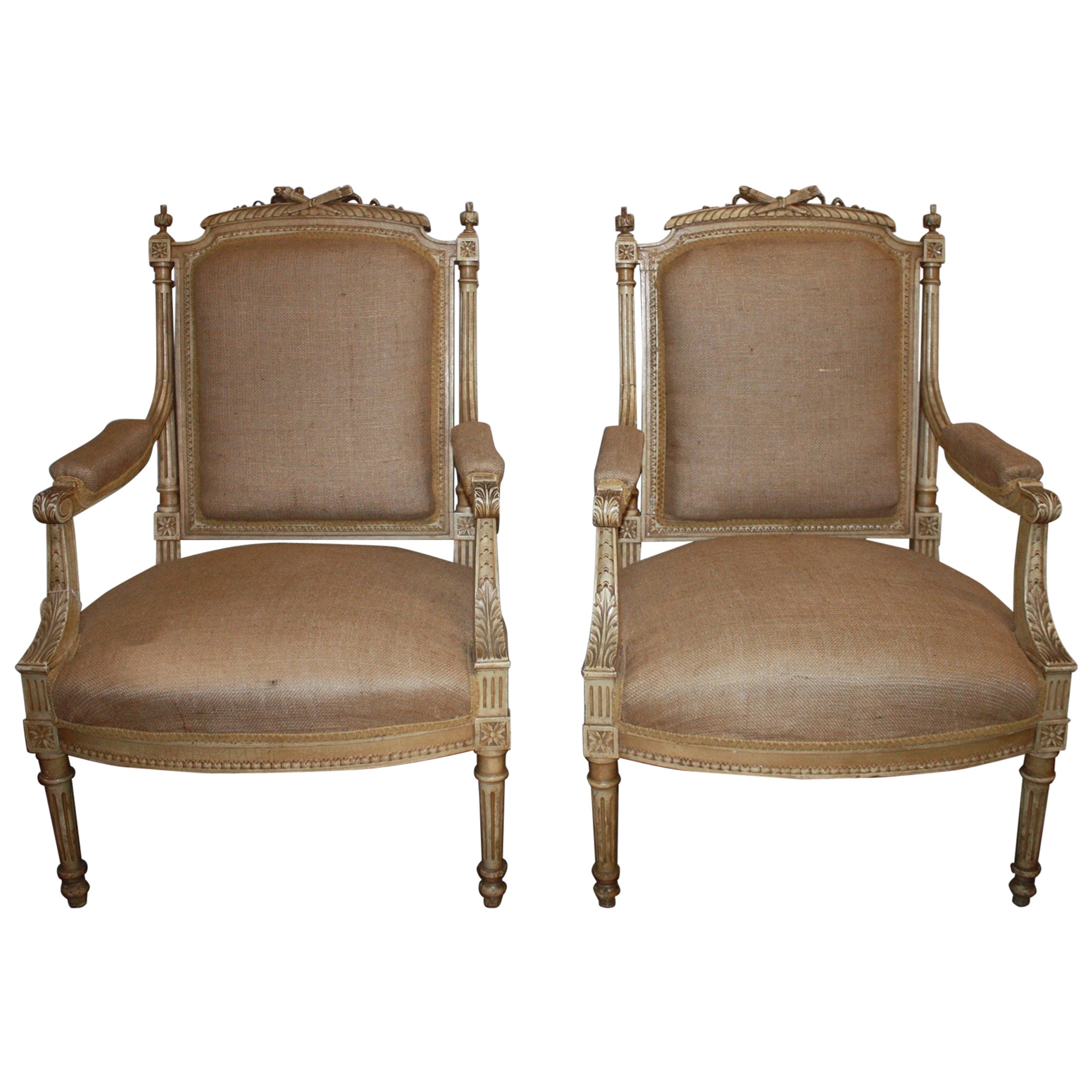 Pair of 19th Century French Armchairs For Sale at 1stDibs