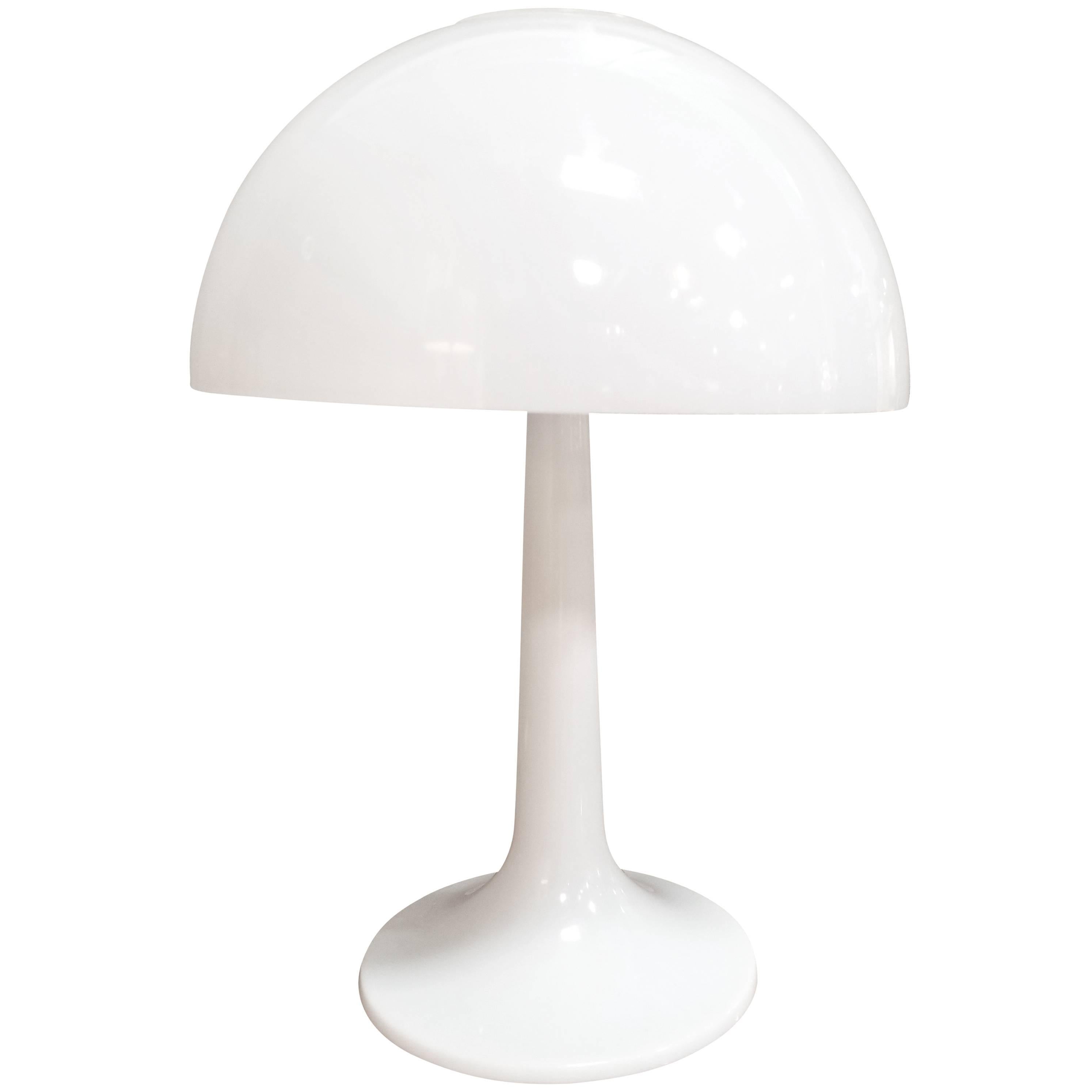 1970s Plastic Mushroom Lamp