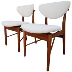 Finn Juhl Attributed Model 108 Teak Chairs