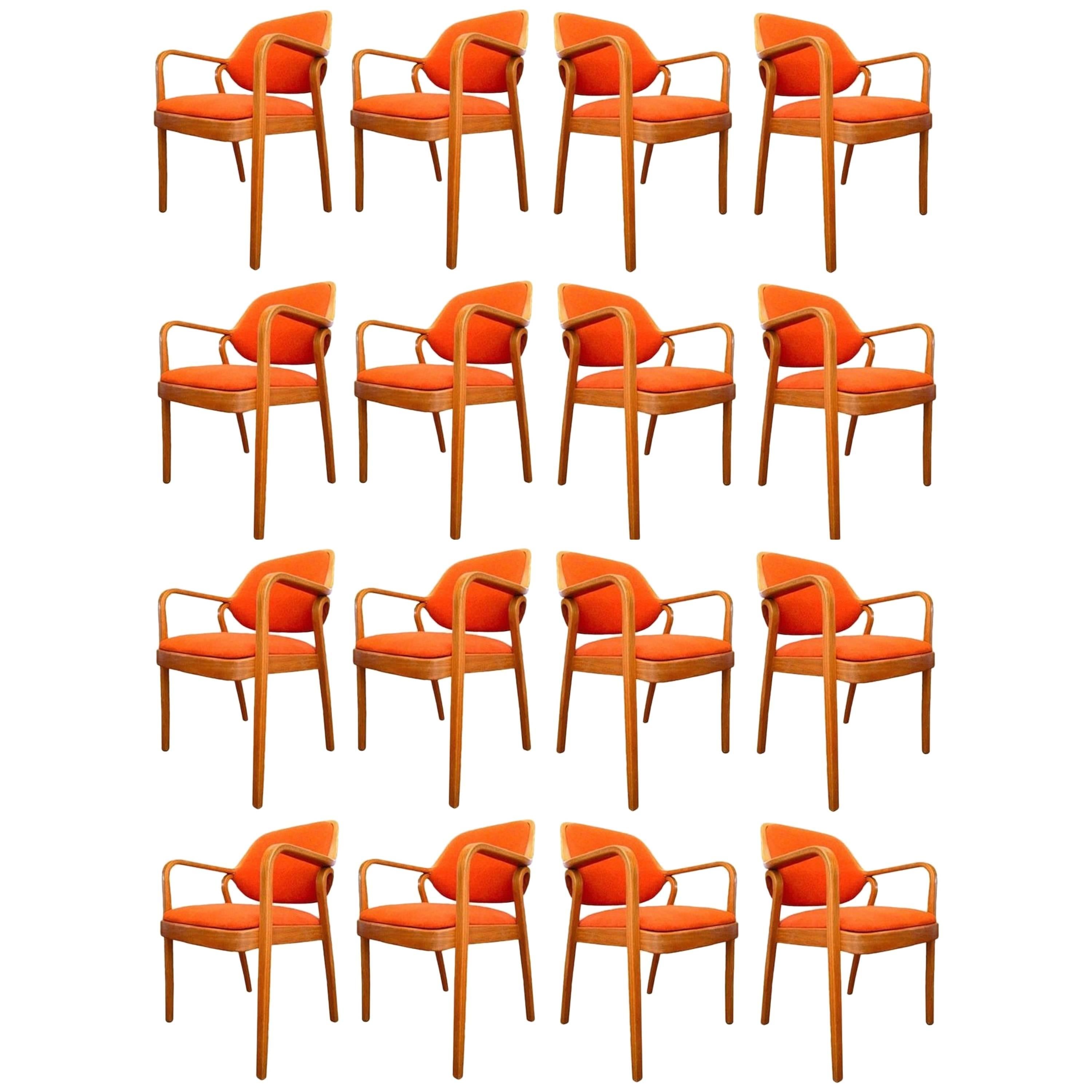 Set of 17 Don Pettit Armchairs for Knoll For Sale