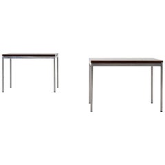 Pair of Midcentury Side or Sofa Table by Florence Knoll International